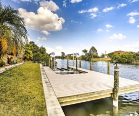 Waterfront Cape Coral Home with Dock, Pool and Lanai!