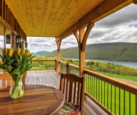 Naples Cabin with Large Wraparound Deck and Lake Views!