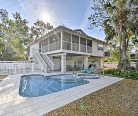 Canalfront Anna Maria Cottage with Pool and Hot Tub!